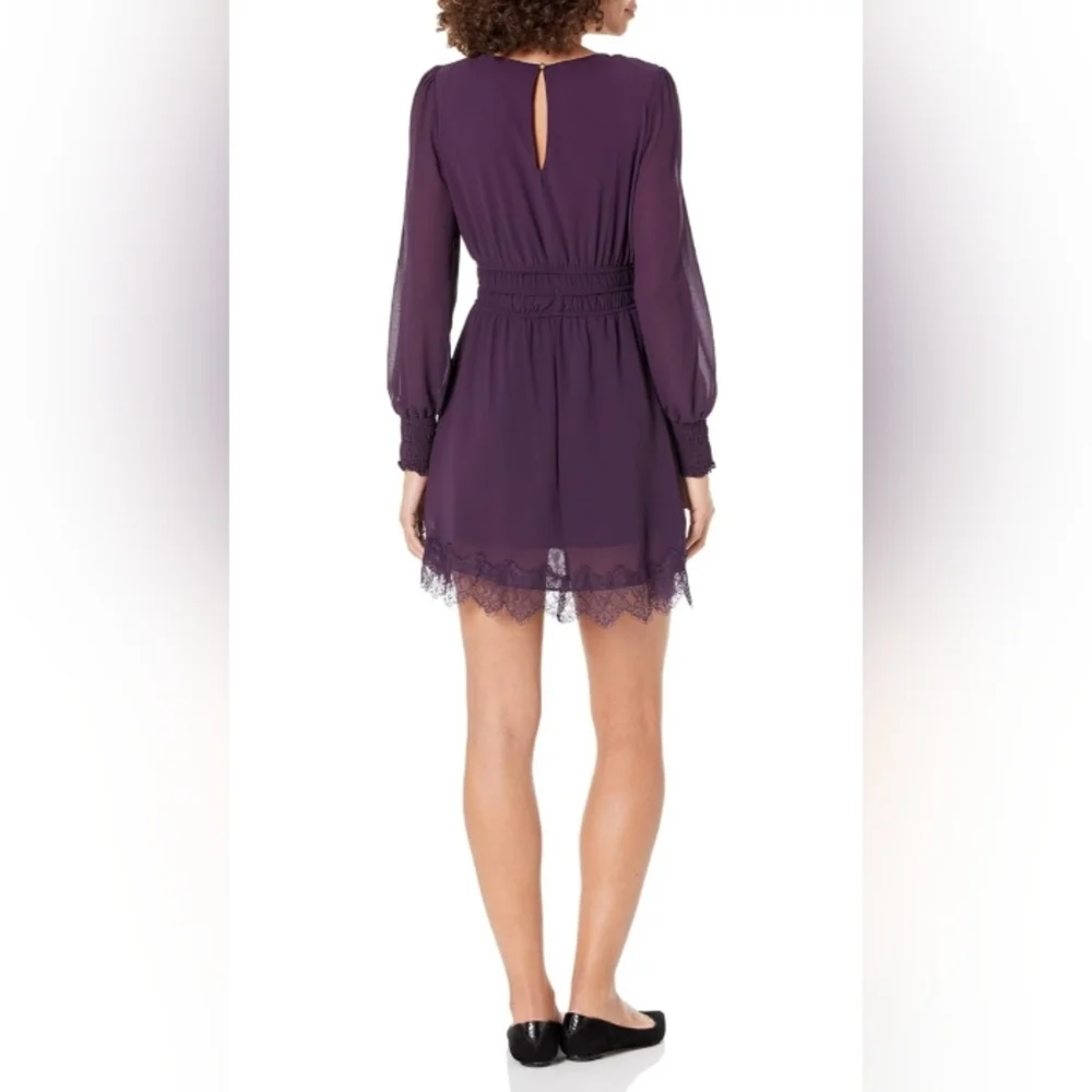 Speechless Deep Purple Long Sleeve Dress - Picture 5 of 7